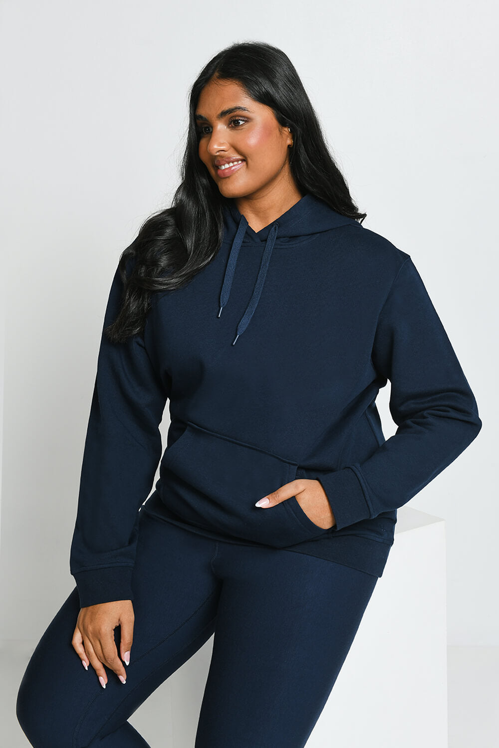Sweat à capuche grande taille Everyday - Bleu Marine
