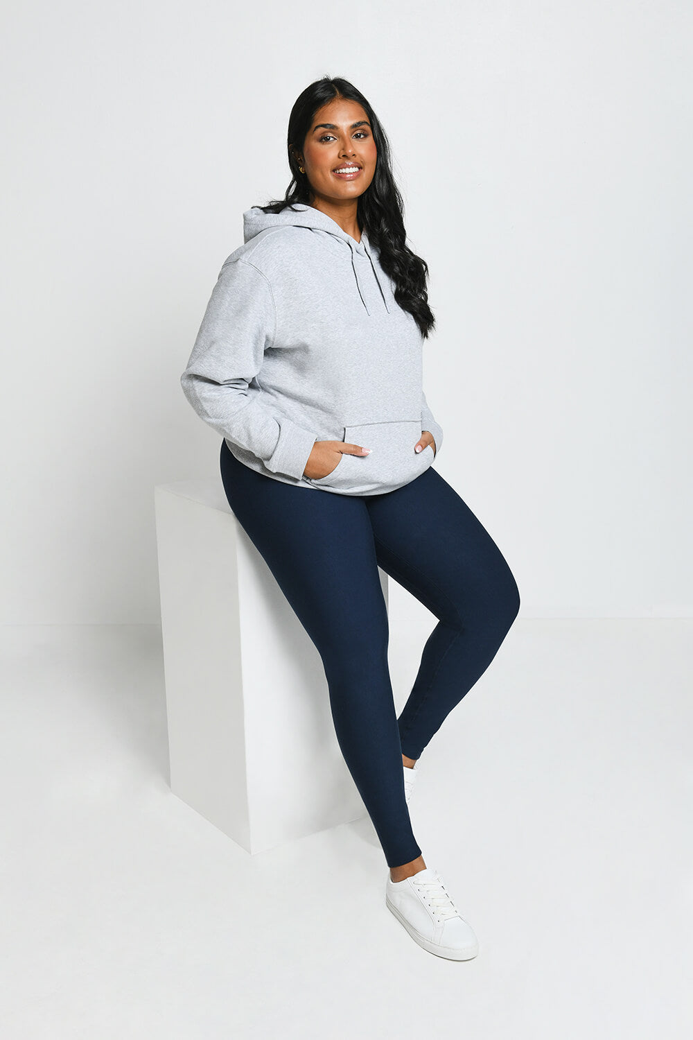 Legging taille haute grande taille Winter Everyday - Marine