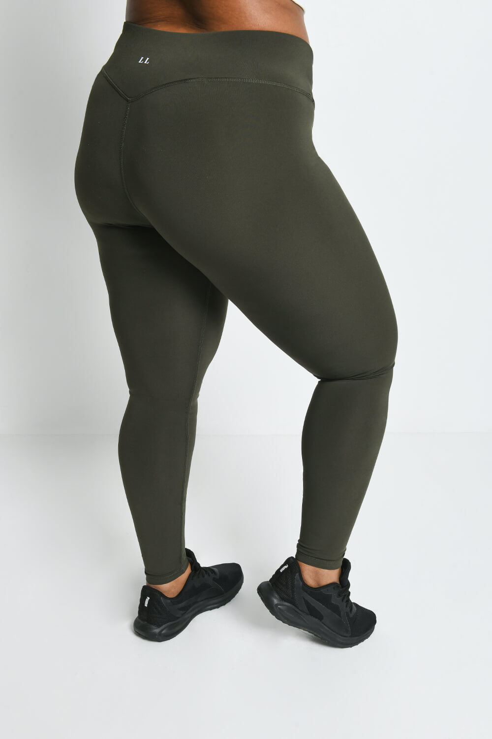 Legging de sport taille haute grande taille Focus - Olive Vert