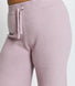 Pantalon lounge évasé maille tricot grande taille - Rose