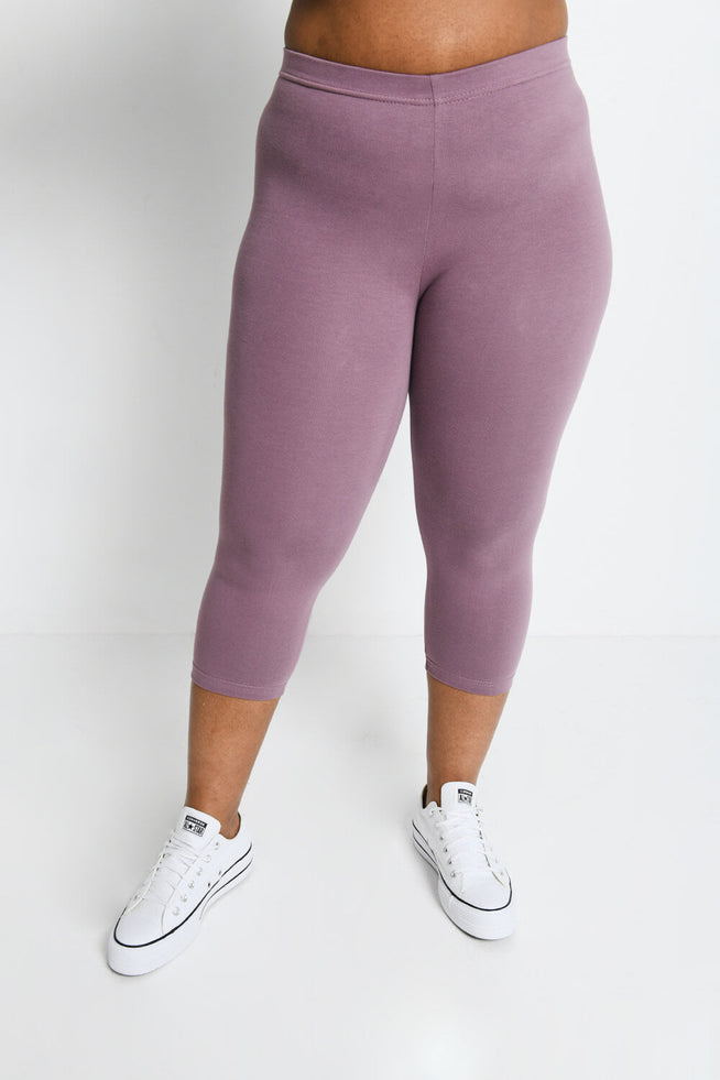 Legging court grande taille Everyday - Elderberry Purple