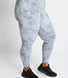 Legging 7/8e taille haute grande taille Revitalise - Sky Grey Tie Dye