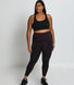 Legging 7/8e taille haute grande taille Revitalise - Dark Cherry Tie Dye