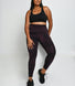 Legging 7/8e taille haute grande taille Revitalise - Dark Cherry Tie Dye