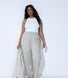 Pantalon en lin grande taille - Stone