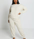 Pantalon de jogging Lounge-Luxe grande taille - Vanilla Marl