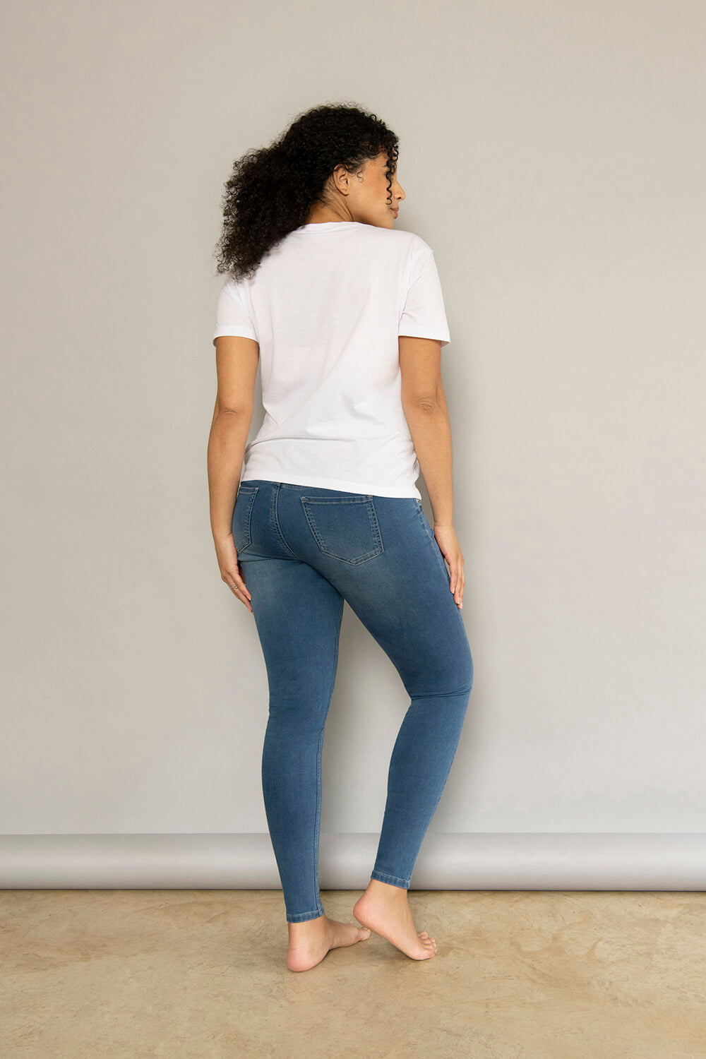 Jegging de grossesse 7/8e - Mid Bleu