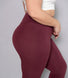 Legging léger taille haute grande taille Everyday - Burgunder