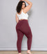 Legging léger taille haute grande taille Everyday - Burgunder