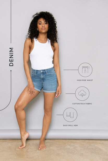 Short en jean Everyday - Mid Bleu