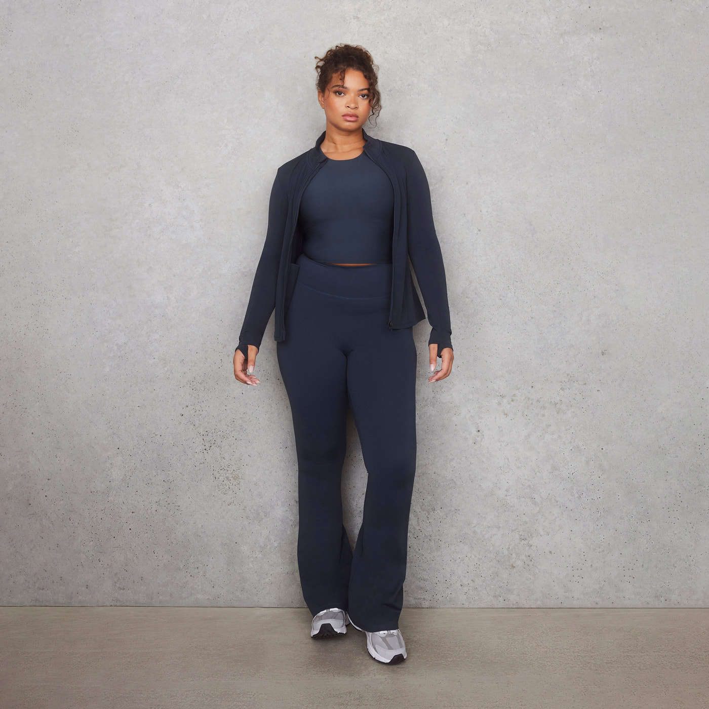 Curve Empower Flare Leggings - Vintage Navy