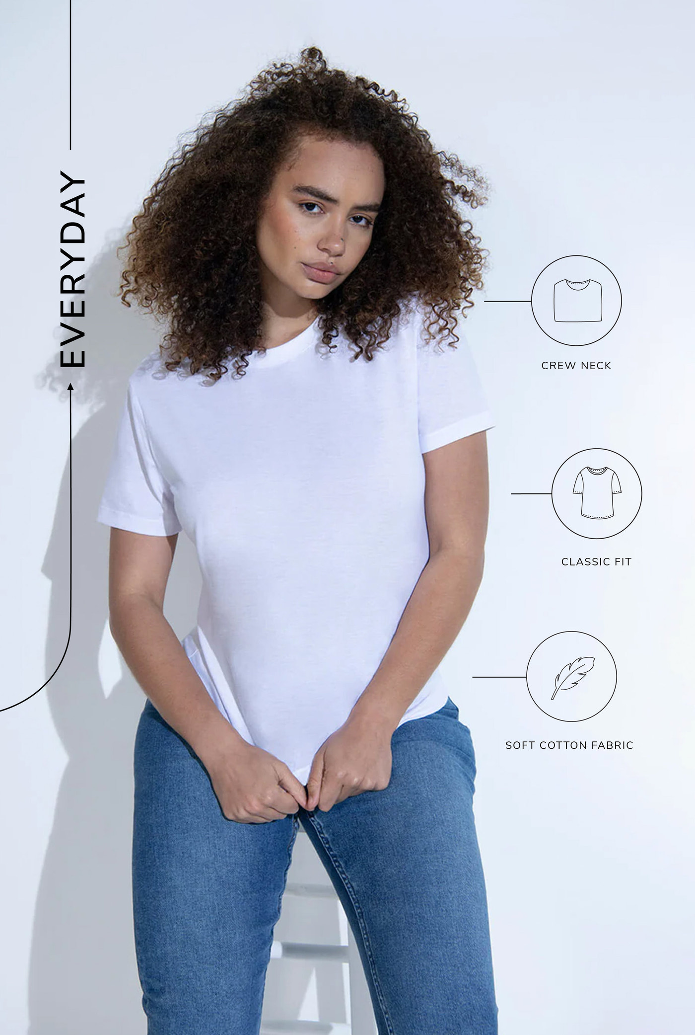 T-Shirt Everyday-Shirt - Blanc