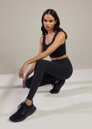 Legging taille haute Everyday - Noir Animal Print