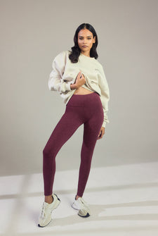 Legging taille haute Everyday - Burgunder Animal Print