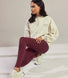 Legging taille haute Everyday - Burgunder Animal Print
