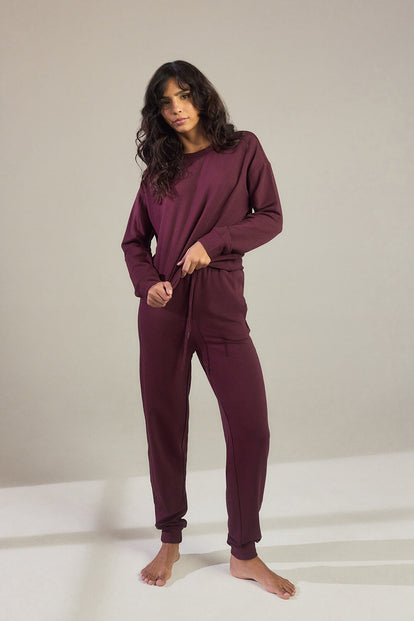 Sweat Lounge-Luxe - Dark Cherry