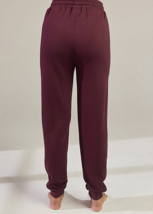 Pantalon de jogging Lounge-Luxe - Dark Cherry
