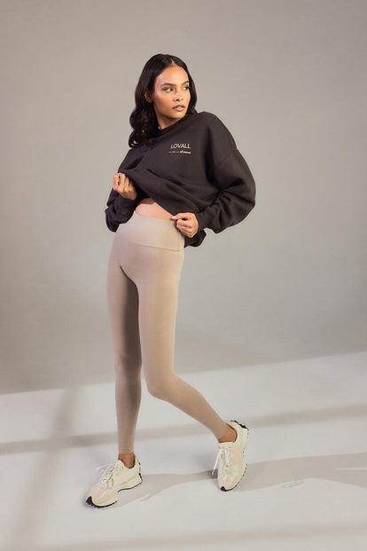 Legging taille haute Everyday - Oatmeal Avione