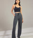 Pantalon côtelé évasé - Gris