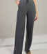 Pantalon côtelé évasé - Gris