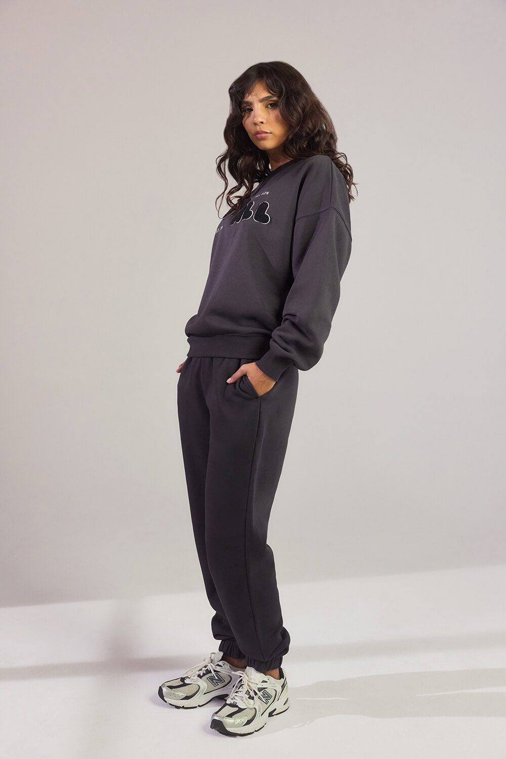 ALL SZN organique Sweat à Capuche Oversize Style 2 - Shadow