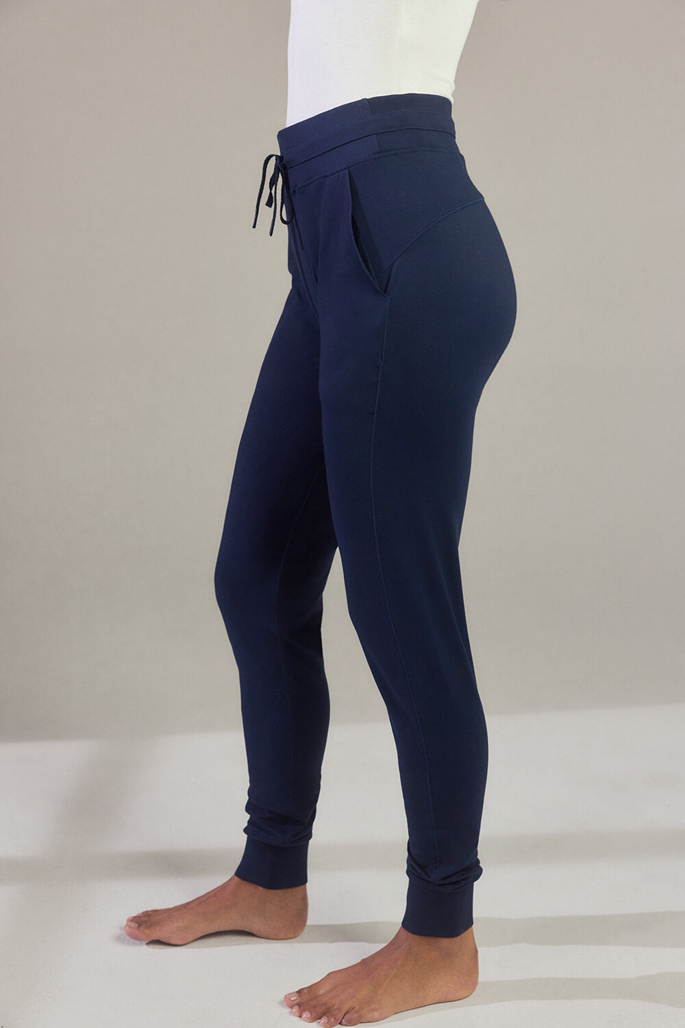 Pantalon de jogging taille haute Recharge - Bleu Marine