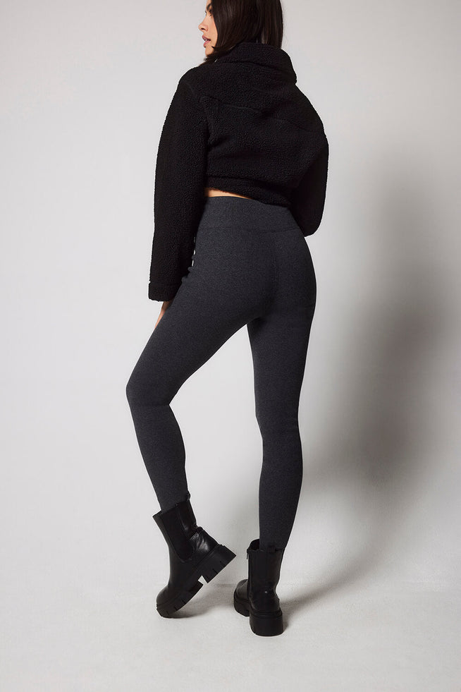 Legging doublé polaire épais - Dark Grey Marl