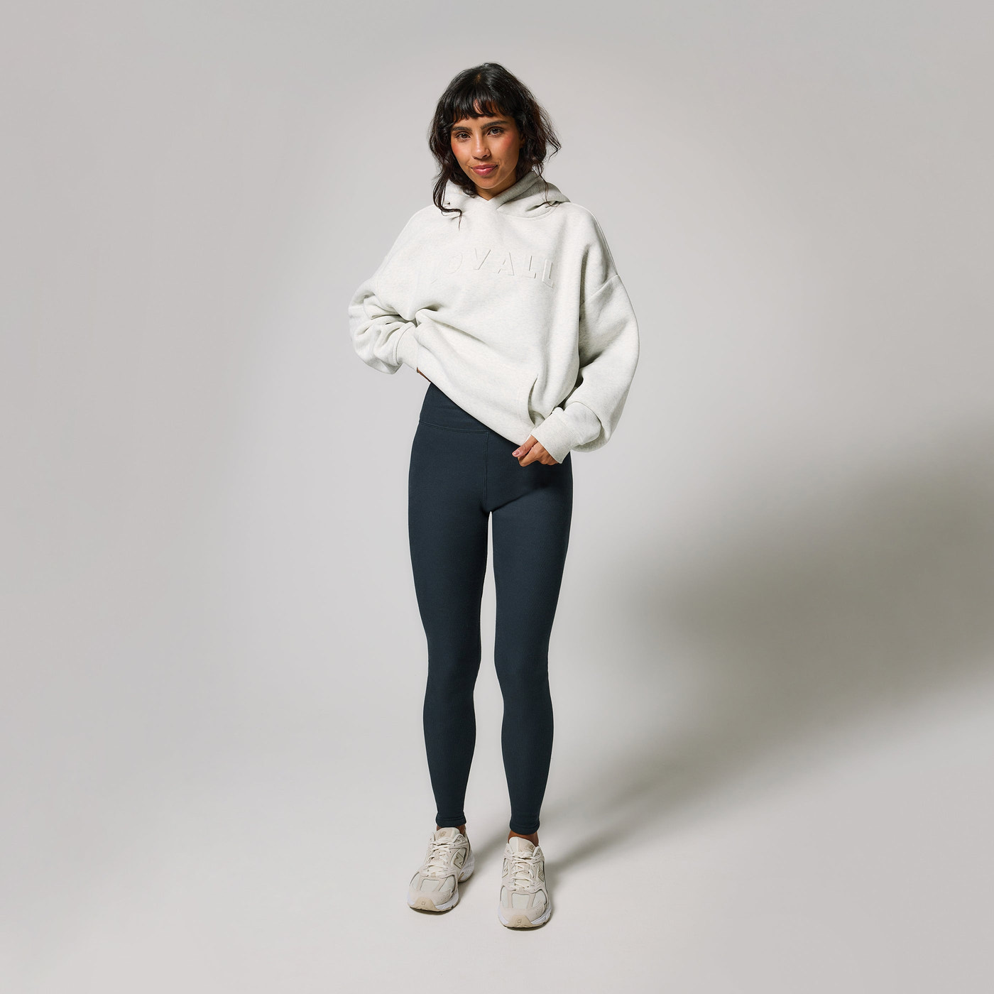 Legging doublé polaire épais grande taille - Vintage Navy