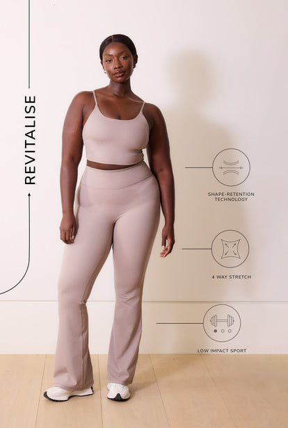 Legging flare 24/7 Revitalise - Clay