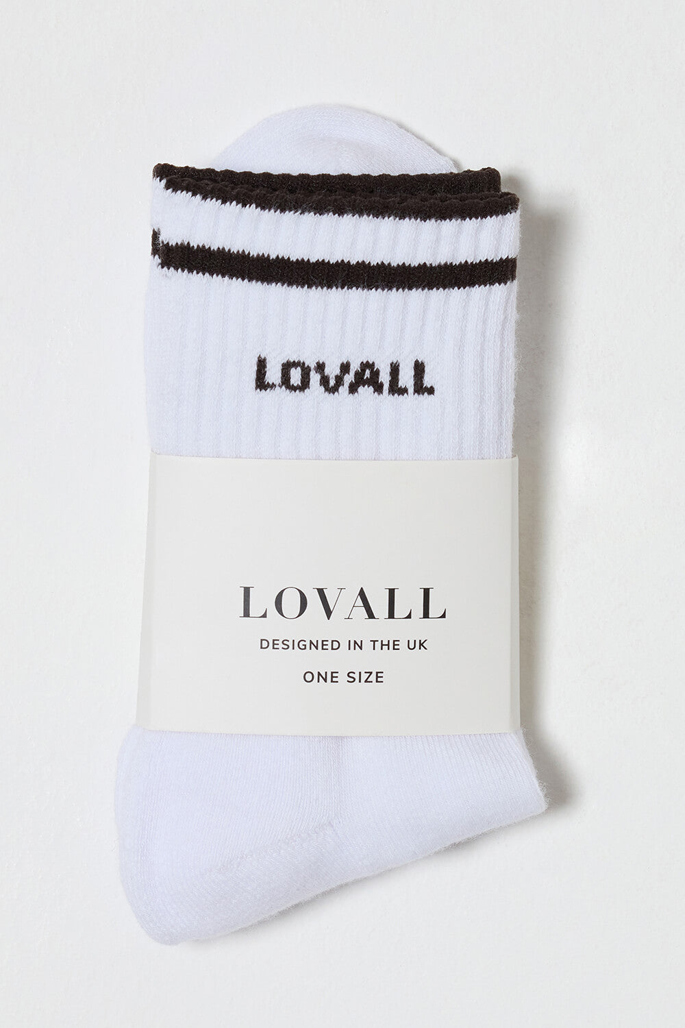 Chaussettes de sport côtelées - Café noir