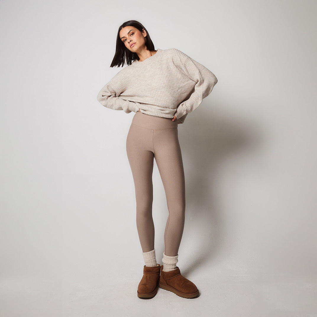 Legging taille haute grande taille Winter Everyday - Stone