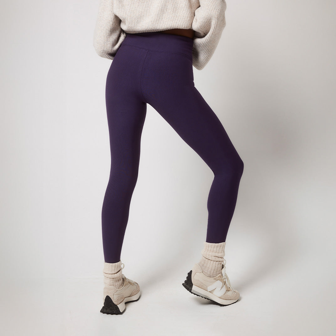 Legging taille haute grande taille Winter Everyday - Midnight Plum