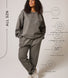 ALL SZN pantalon de jogging biologique à revers grande taille - Slate Green