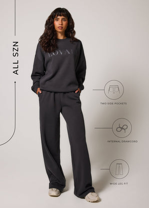 CALL SZN pantalon de jogging bio à jambes larges grande taille - Shadow