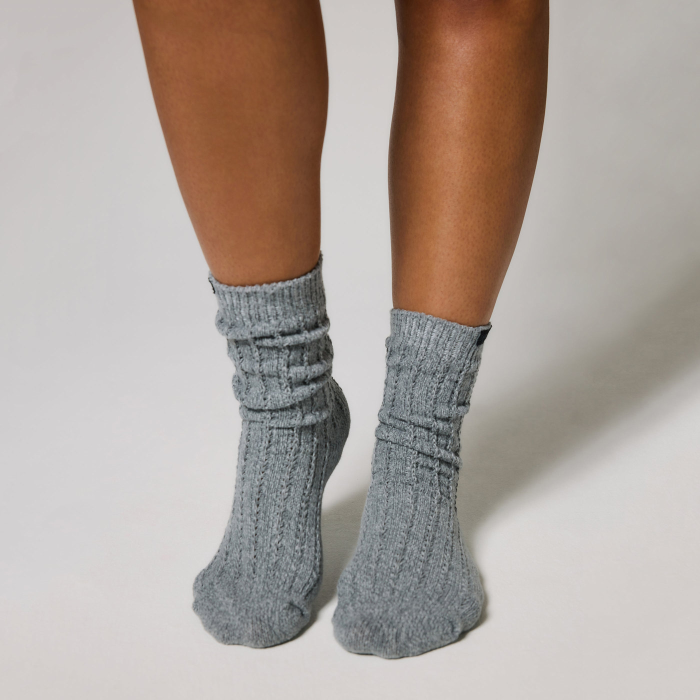 Chaussettes Tricotées - Dark Grey