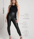 Legging en similicuir taille haute - Noir