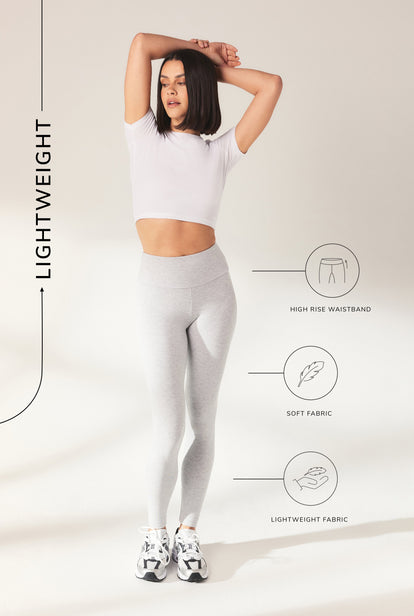 Legging léger taille haute Everyday - Light Gris Marl