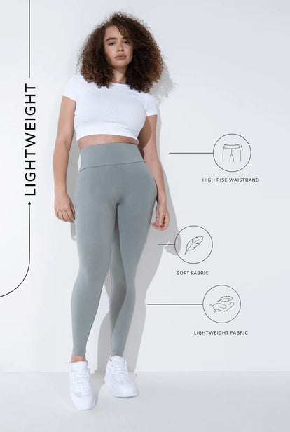 Legging léger taille haute grande taille Everyday - Sage