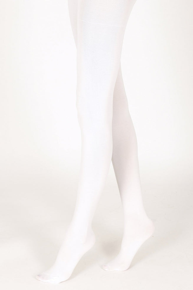 Collants grande taille  - Blanc