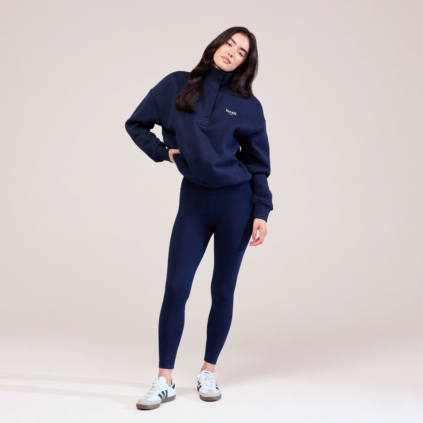 Heavyweight 1/4 Zip Sweatshirt - Navy
