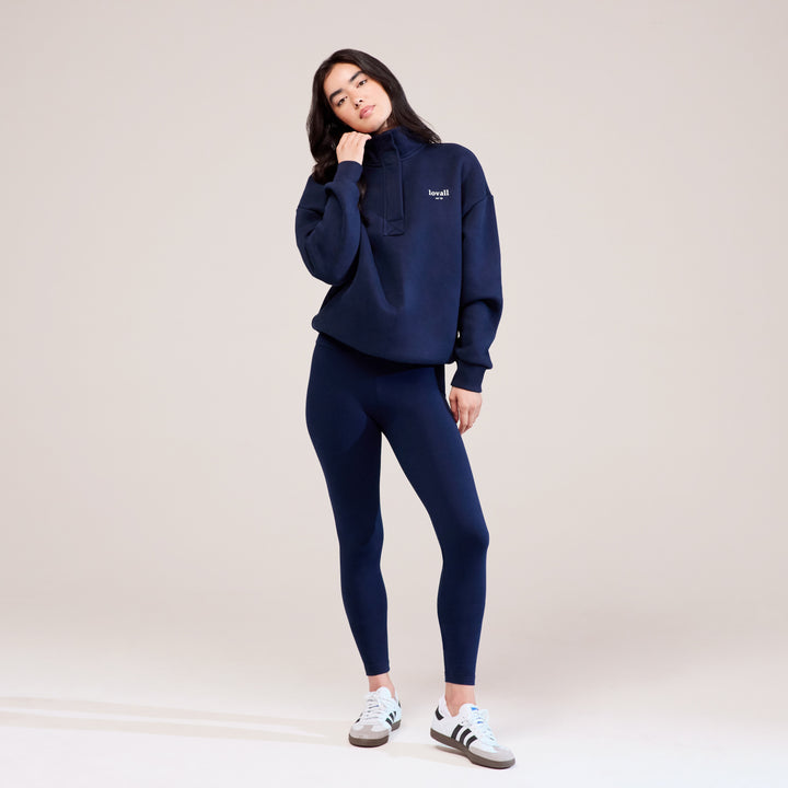 Legging taille haute de tous les jours - Bleu marine