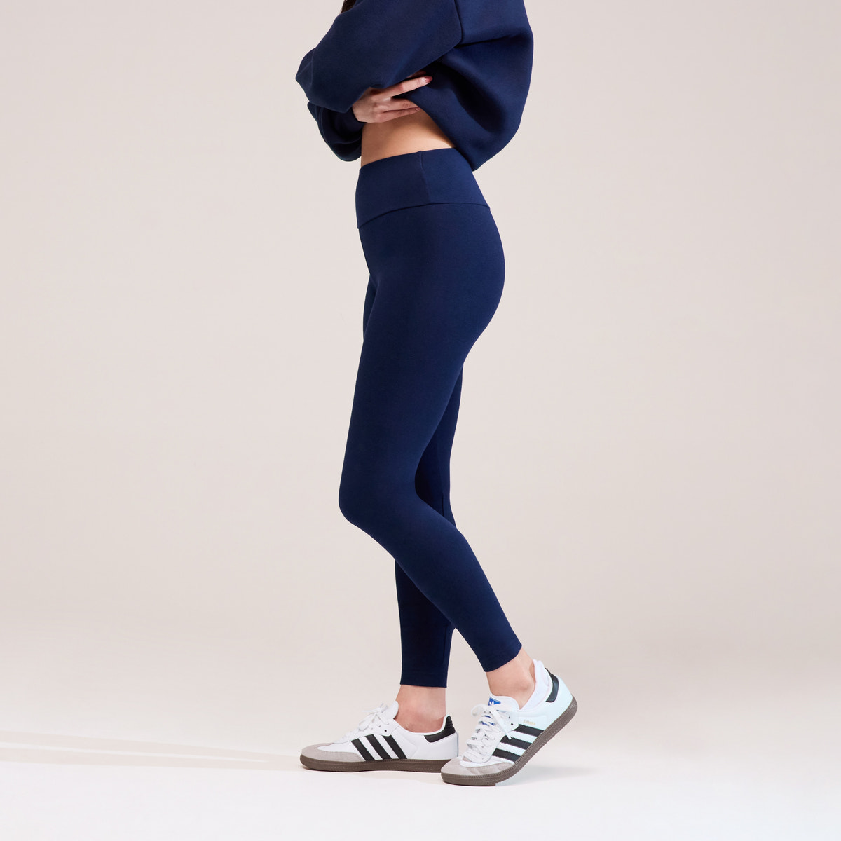 Legging taille haute de tous les jours - Bleu marine