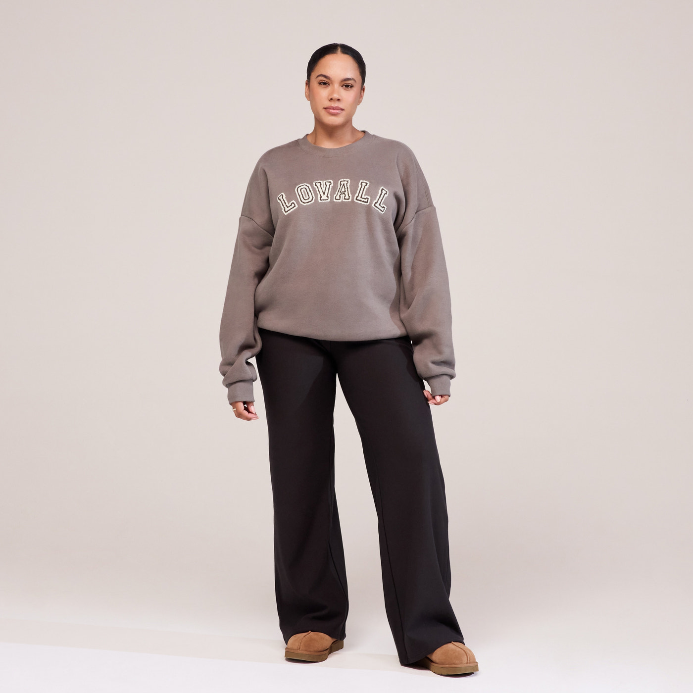 Curve Heavyweight Oversized Sweatshirt Campus - Mocha