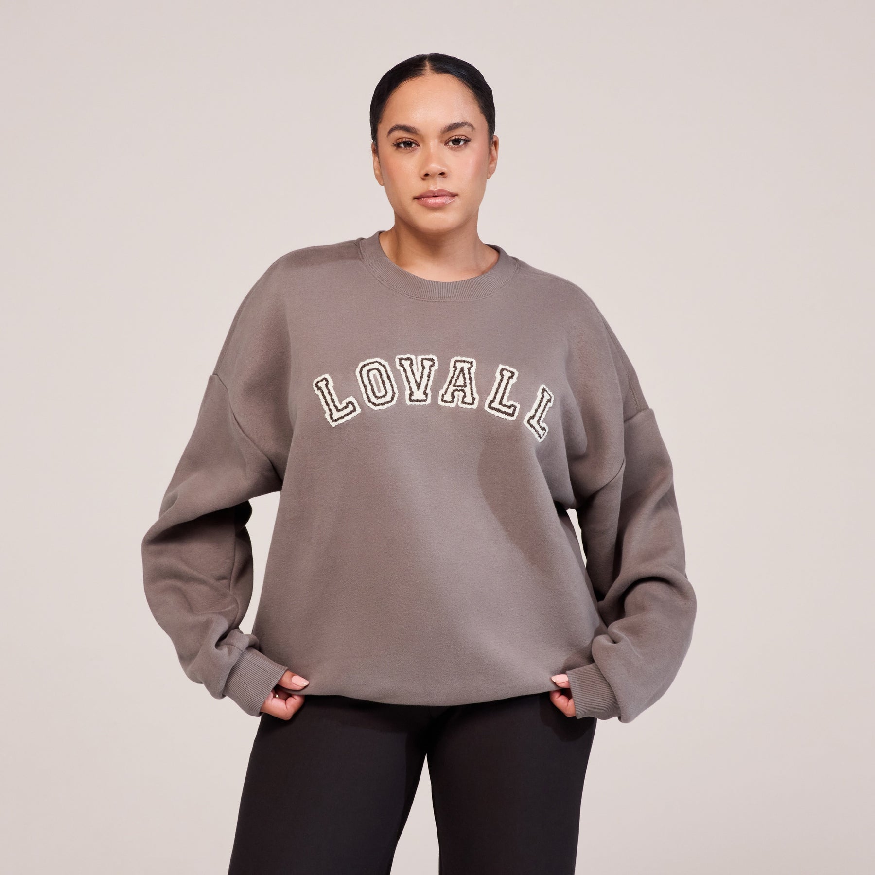 Curve Heavyweight Oversized Sweatshirt Campus - Mocha