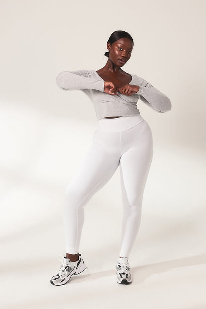 Legging léger taille haute grande taille Everyday - Blanc