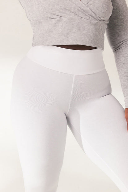 Legging léger taille haute grande taille Everyday - Blanc