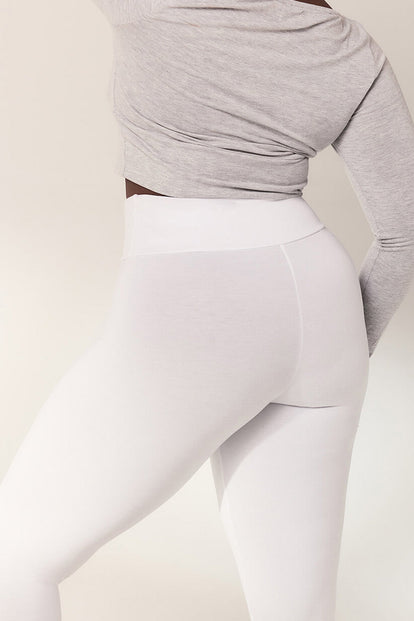 Legging léger taille haute grande taille Everyday - Blanc