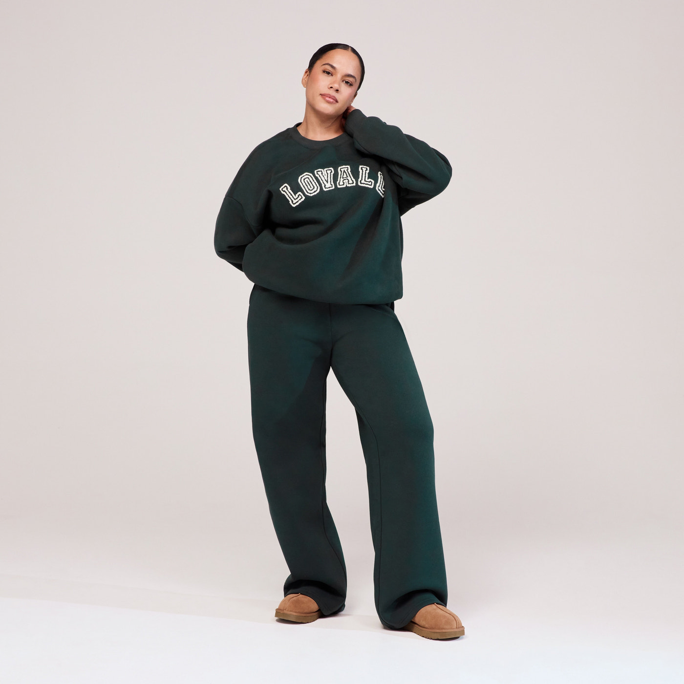 Curve Heavyweight Oversized Sweatshirt Campus - Pine