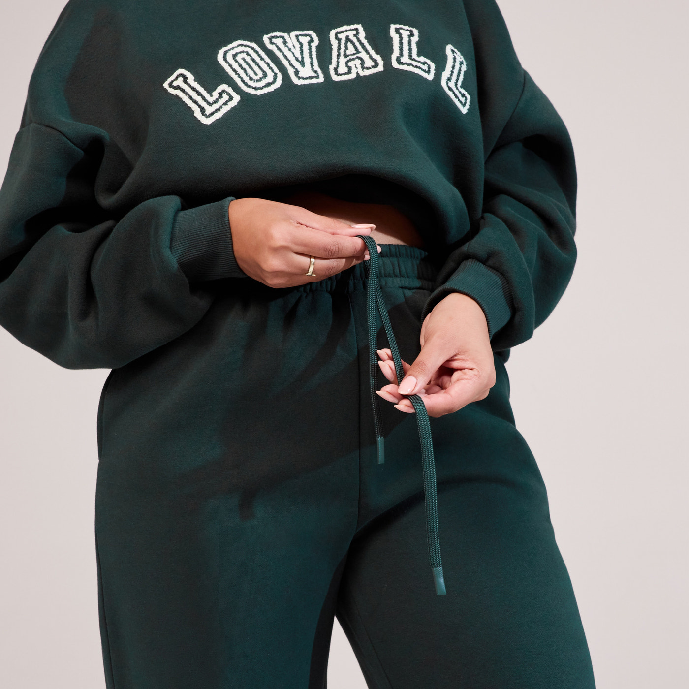 Curve Organic Wide Leg Jogger - Pine