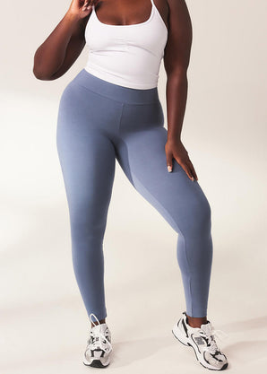 Legging léger taille haute Everyday - Steel Bleu